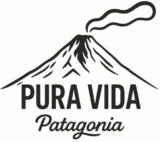 logo pura vida patagonia negro opaco